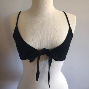 black bikini top